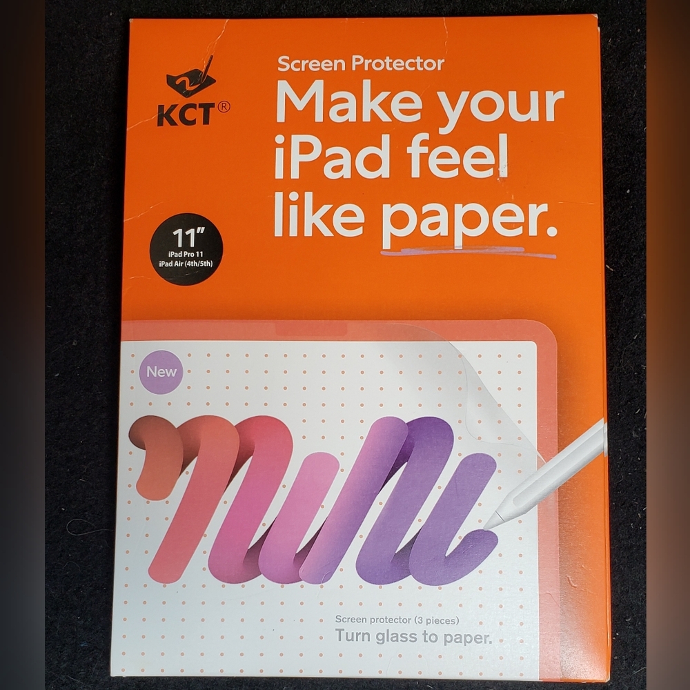 2 Set Screen Protector for iPad Pro 11" Glass To Paper